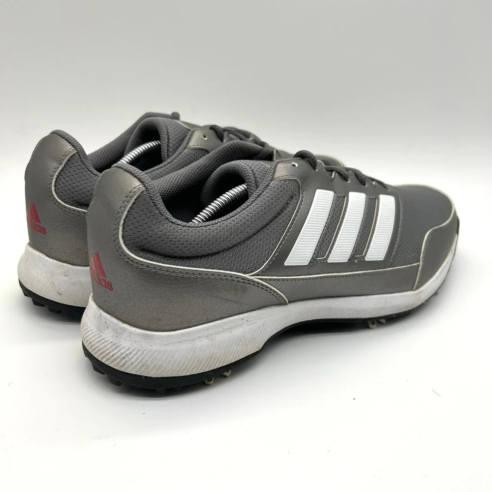 Adidas Tech Response 2.0 Golf Shoes Men 13 Grey Spiked EE9420 Lightweight Spikes